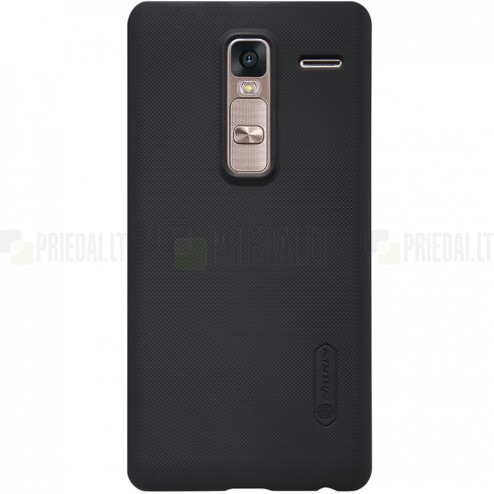 LG Zero (H650E) Nillkin Frosted Shield melns plastmasas apvalks + ekrāna aizsargplēve