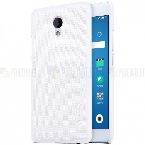Meizu m5 note Nillkin Frosted Shield balts plastmasas apvalks + ekrāna aizsargplēve