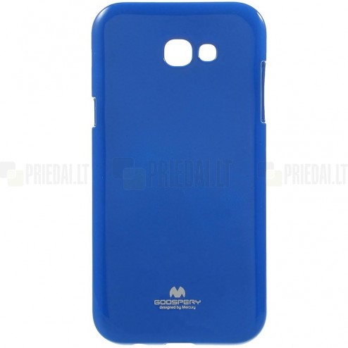 Samsung Galaxy A5 2017 (A520) Mercury tumši zils cieta silikona (TPU) apvalks