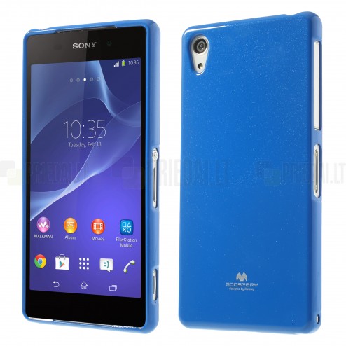 Sony Xperia Z2 Mercury tumši zils cieta silikona (TPU) futrālis