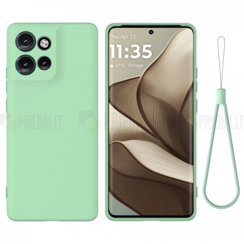 Google Pixel 8A Shell cieta silikona (TPU) apvalks - sarkans