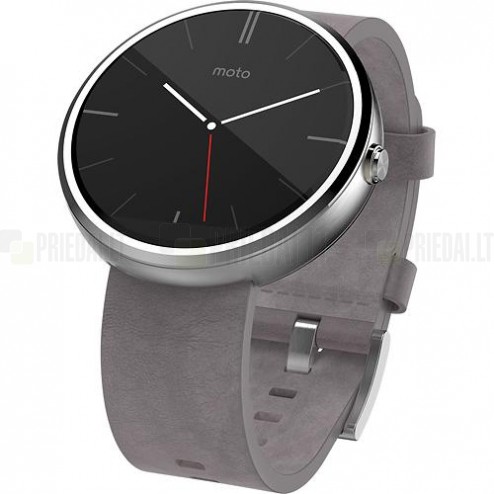„Motorola“ Moto 360 pelēks viedie pulkstenis