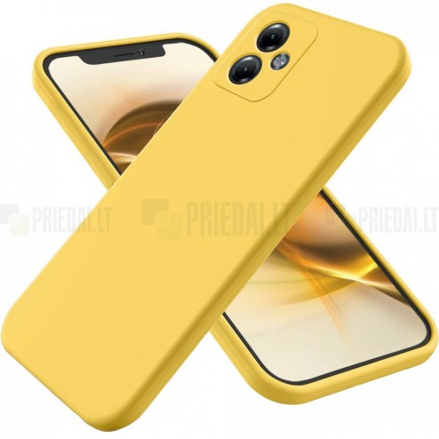 Motorola Moto G14 Shell cieta silikona (TPU) apvalks - dzeltens