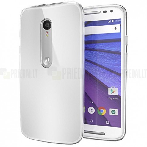 Motorola Moto X Style cieta silikona (TPU) dzidrs (caurspīdīgs) apvalks