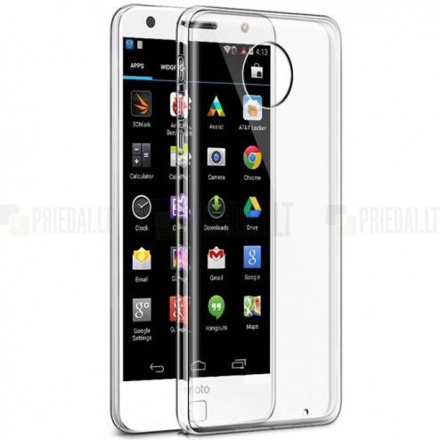 Motorola Moto Z (Moto Z Droid) dzidrs (caurspīdīgs) cieta silikona TPU pasaulē planākais apvalks