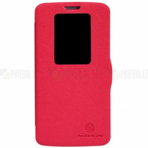 LG G2 „Nillkin“ Fresh atvēramais sarkans futrālis