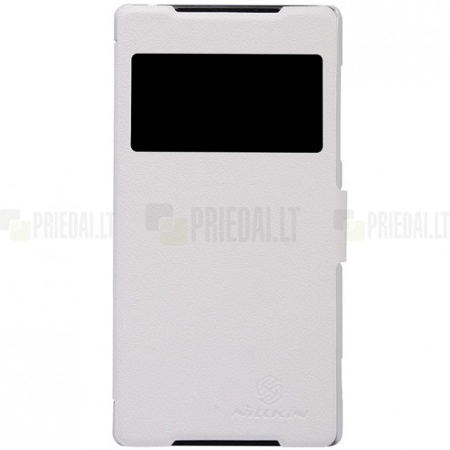 Sony Xperia Z2 „Nillkin“ Fresh atvēramais balts futrālis