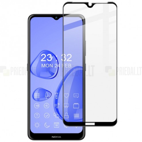 Nokia 2.4 ImakTempered Glass melns ekrāna aizsargstikls