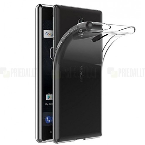 Nokia 3 dzidrs (caurspīdīgs) cieta silikona TPU pasaulē planākais apvalks
