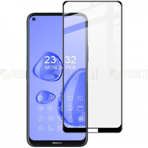 Nokia 8.3 ImakTempered Glass melns ekrāna aizsargstikls