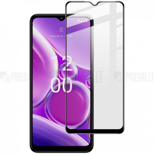 Nokia G42 (G22) „Imak“ Tempered Glass melns ekrāna aizsargstikls