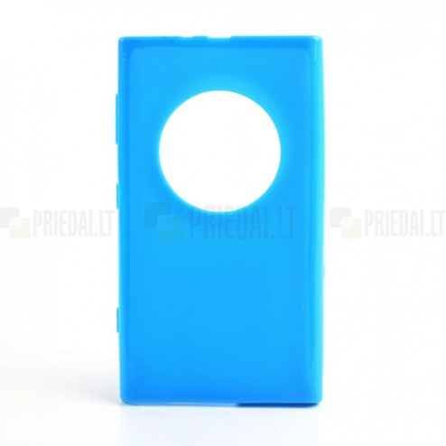 Nokia Lumia 1020 Jelly Case zils cieta silikona (TPU) futrālis