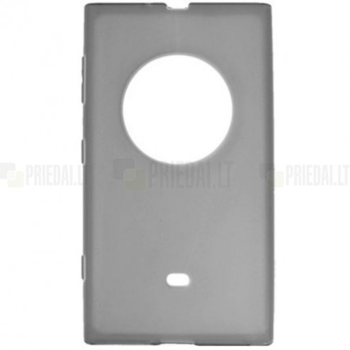 Nokia Lumia 1020 matēts cieta silikona (TPU) pelēks apvalks