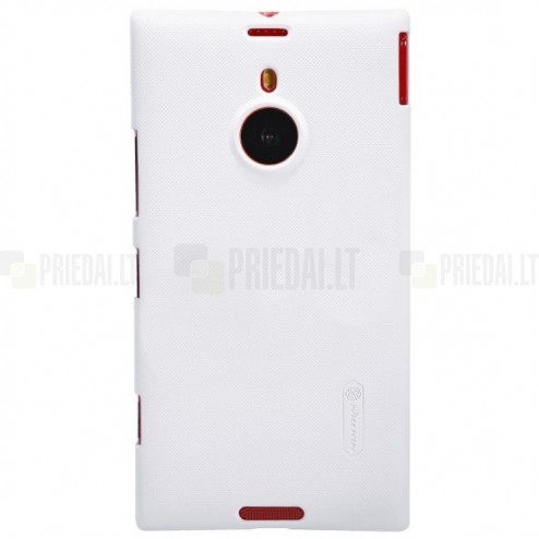Nokia Lumia 1520 Nillkin Frosted Shield balts plastmasas futrālis + ekrāna aizsargplēve