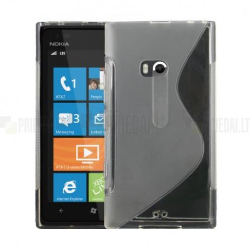 Nokia Lumia 900 dzidrs cieta silikona futrālis