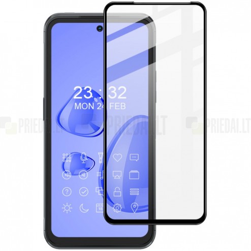 Nokia XR20 „Imak“ Tempered Glass melns ekrāna aizsargstikls