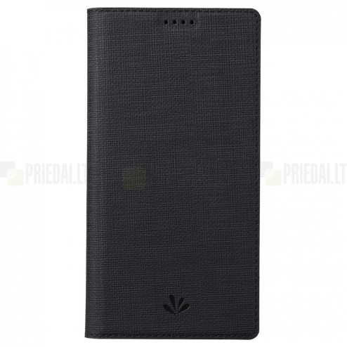 Nothing Phone 1 „Vili“ atvērams melns ādas maciņš