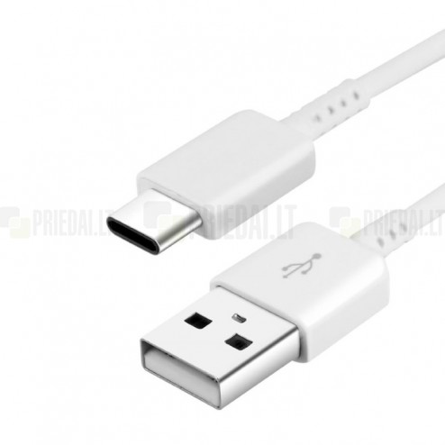 Samsung USB Type-C EP-DG970BWE / EP-DG977BWE balts vads 1 m. (origināls)