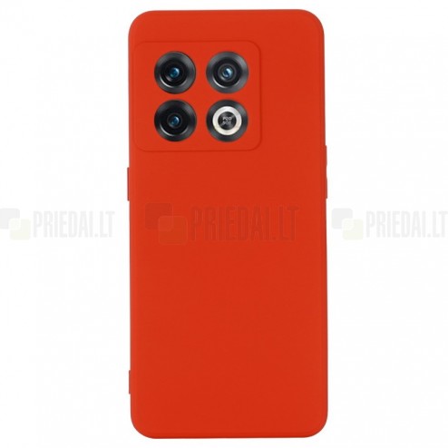 OnePlus 10 Pro „Shell“ cieta silikona (TPU) sarkans apvalks