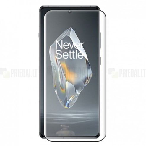 OnePlus 12R (Ace 3) „Rurihai“ Tempered Glass melns ekrāna aizsargstikls 2.5D
