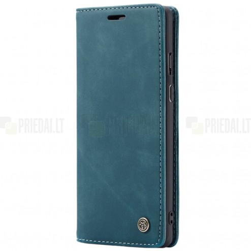 OnePlus 8 CaseMe Retro solīds atvēramais ādas zaļš maciņš - maks
