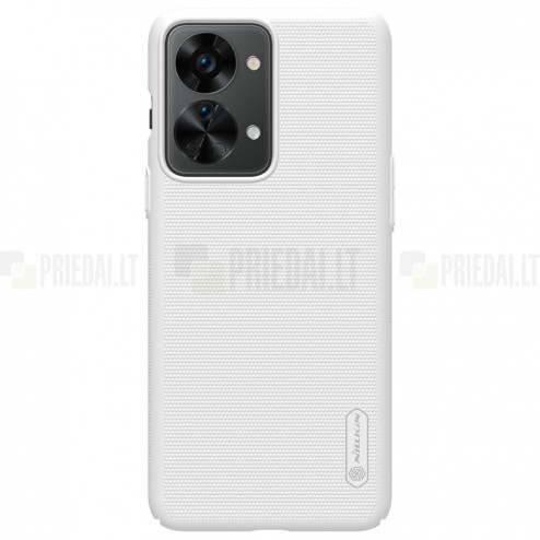 Nillkin Frosted Shield OnePlus Nord 2T 5G balts plastmasas futrālis