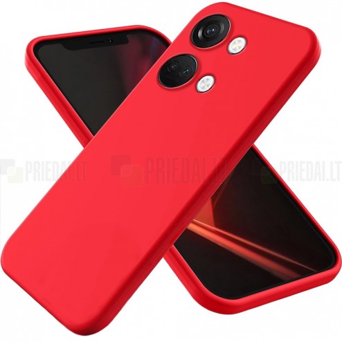 OnePlus Nord 3 Shell cieta silikona (TPU) apvalks - sarkans