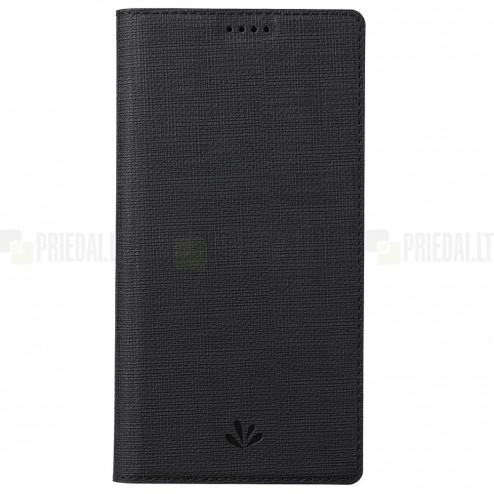 OnePlus Nord CE 2 „Vili“ atvērams melns ādas maciņš