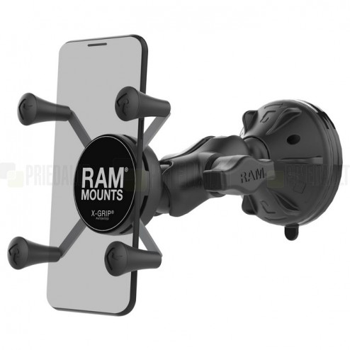 „RAM Mounts“ X-Grip automašīnas telefona turētājs (piestiprina pie stikla)