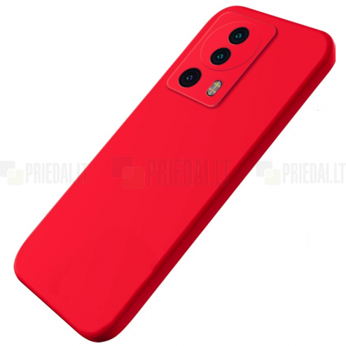 Google Pixel 8A Shell cieta silikona (TPU) apvalks - sarkans