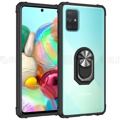 Samsung Galaxy A51 (A515) „Fashion“ Kickstand cieta silikona (TPU) dridrs apvalks