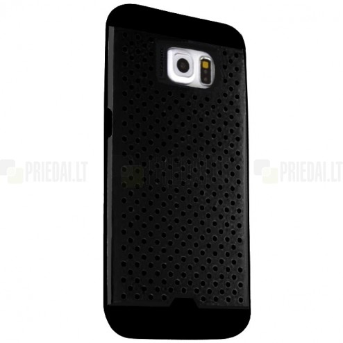 Samsung Galaxy S6 G920 pastiprinātas aizsardzības melns apvalks
