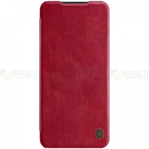 Greznais „Nillkin“ Qin sērijas ādas atvērams sarkans Samsung Galaxy A13 5G (SM-A136U)