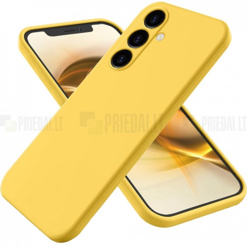 Samsung Galaxy A25 (SM-A256) Shell cieta silikona (TPU) apvalks - dzeltens