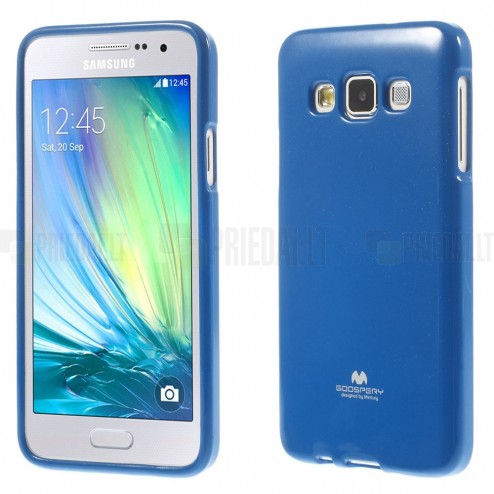 Samsung Galaxy A3 Mercury zils cieta silikona (TPU) apvalks