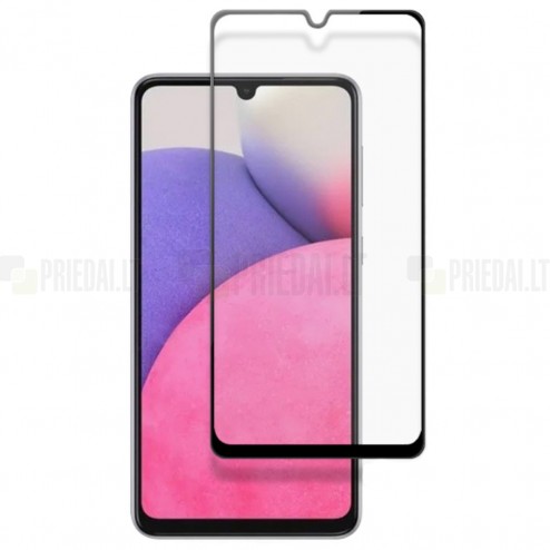 Samsung Galaxy A33 5G (SM-A336E) „Mocolo“ 2.5D Tempered Glass melns ekrāna aizsargstikls