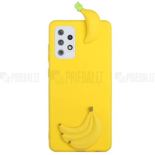 Samsung Galaxy A33 5G (SM-A336E) „Squezy“ Banana cieta silikona (TPU) dzeltens apvalks