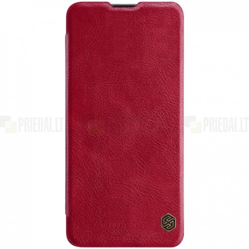 Greznais „Nillkin“ Qin sērijas ādas atvērams sarkans Samsung Galaxy A41 (A415) 