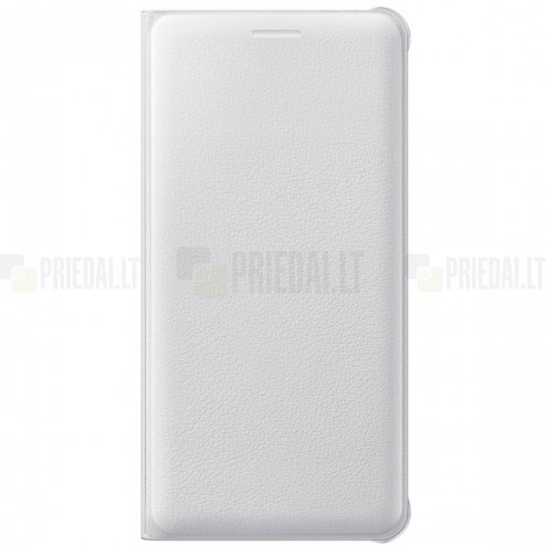 Samsung Galaxy A5 (2016) A510 oficiāls Flip Wallet Cover atvērams balts ādas maciņš (maks)