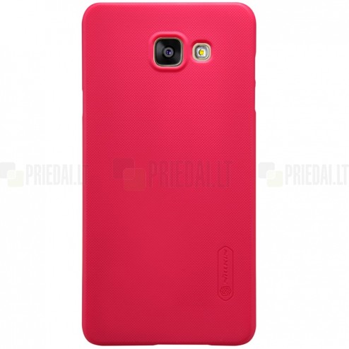 Sony Xperia M4 Aqua Nillkin Frosted Shield sarkans plastmasas apvalks + ekrāna aizsargplēve 