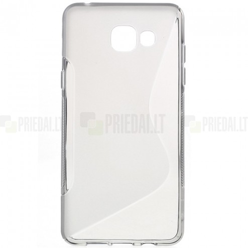 Samsung Galaxy A5 (2016) A510 cieta silikona (TPU) dzidrs (pelēks) un matēts apvalks