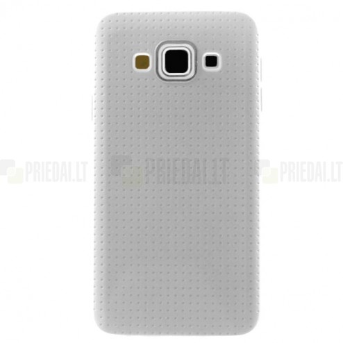 Samsung Galaxy A5 (A500F) „Dots“ cieta silikona balts (TPU) apvalks