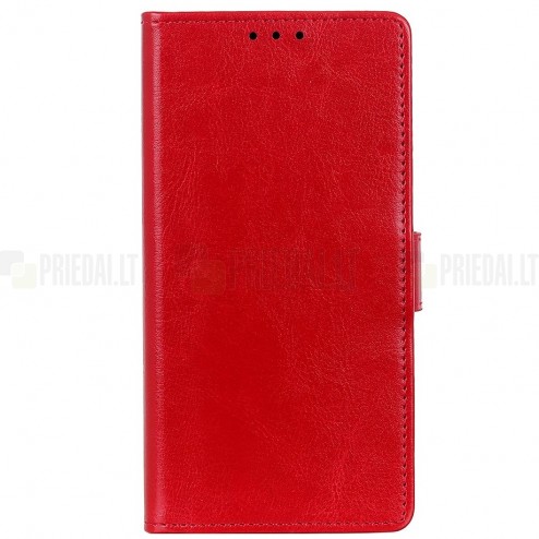 Samsung Galaxy A50 A505F (A50s A507F, A30s A307F) atvēramais ādas sarkans maciņš (maks)