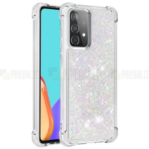Samsung Galaxy A52 5G (A526B, A525F) Shine Kickstand cieta silikona (TPU) dzidrs apvalks