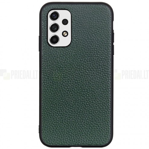 Samsung Galaxy A53 5G (SM-A536B) „Deluxe Leather“ zaļš ādas apvalks