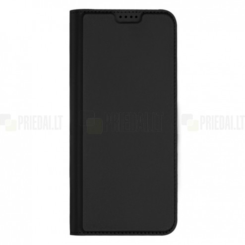 Samsung Galaxy A54 (SM-A546B) „Dux Ducis“ Skin sērijas melns ādas atvērams maciņš