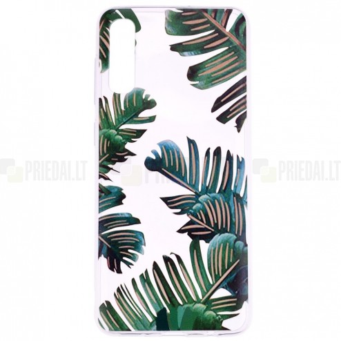 Samsung Galaxy A70 (A705F) „Leaves“ cieta silikona (TPU) dzidrs apvalks