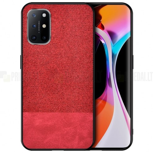 Samsung Galaxy A72 (A726B, A725F) „Bi-Color“ Splicing sarkans ādas apvalks