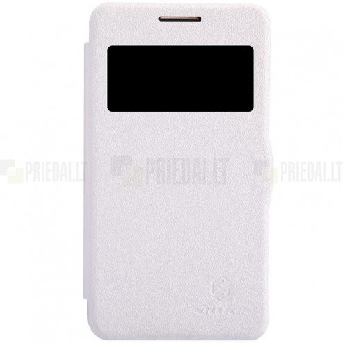 Samsung Galaxy Core 2 G355 „Nillkin“ Fresh atvēramais balts futrālis