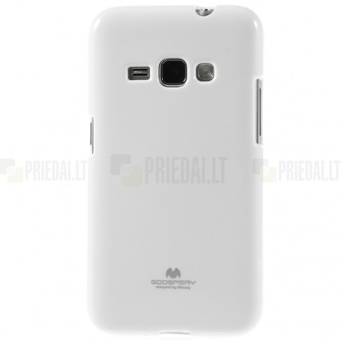 Samsung Galaxy J1 2016 (J120) Mercury balts cieta silikona (TPU) futrālis